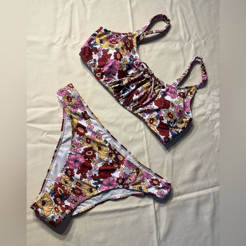 Shein Floral Bikini Size XL NWOT